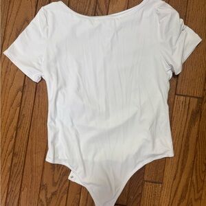 White Short Sleeve Bodysuit